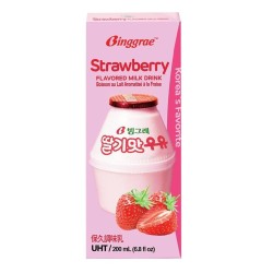 Binggrae 草莓牛奶 保久調味乳 200毫升*6瓶